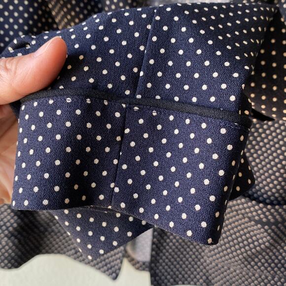 Scotch & Soda Maison Scotch SO CABANA Lightweight blazer, Black polka dot Size 2 - Picture 7 of 13